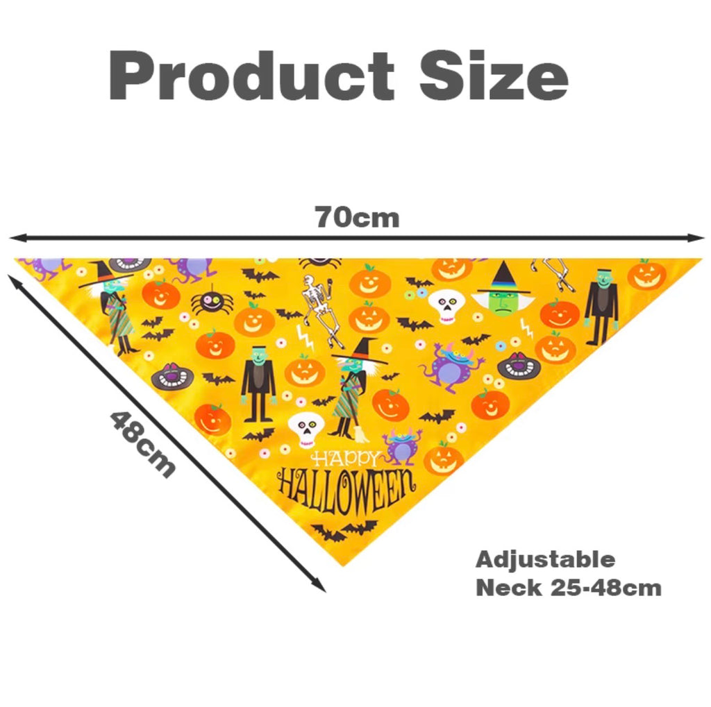 Happy Halloween Reversible Adjustable Dog Bandana
