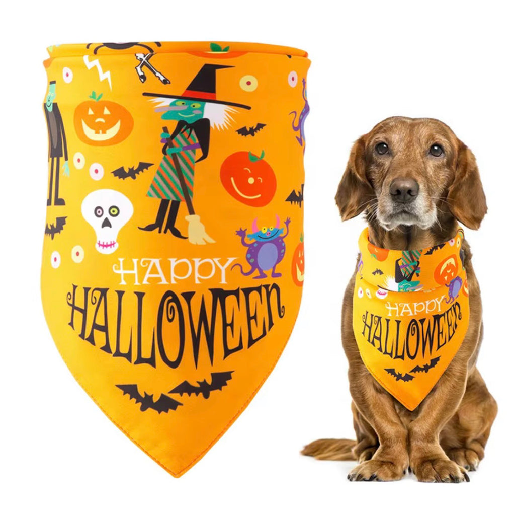 Happy Halloween Reversible Adjustable Dog Bandana