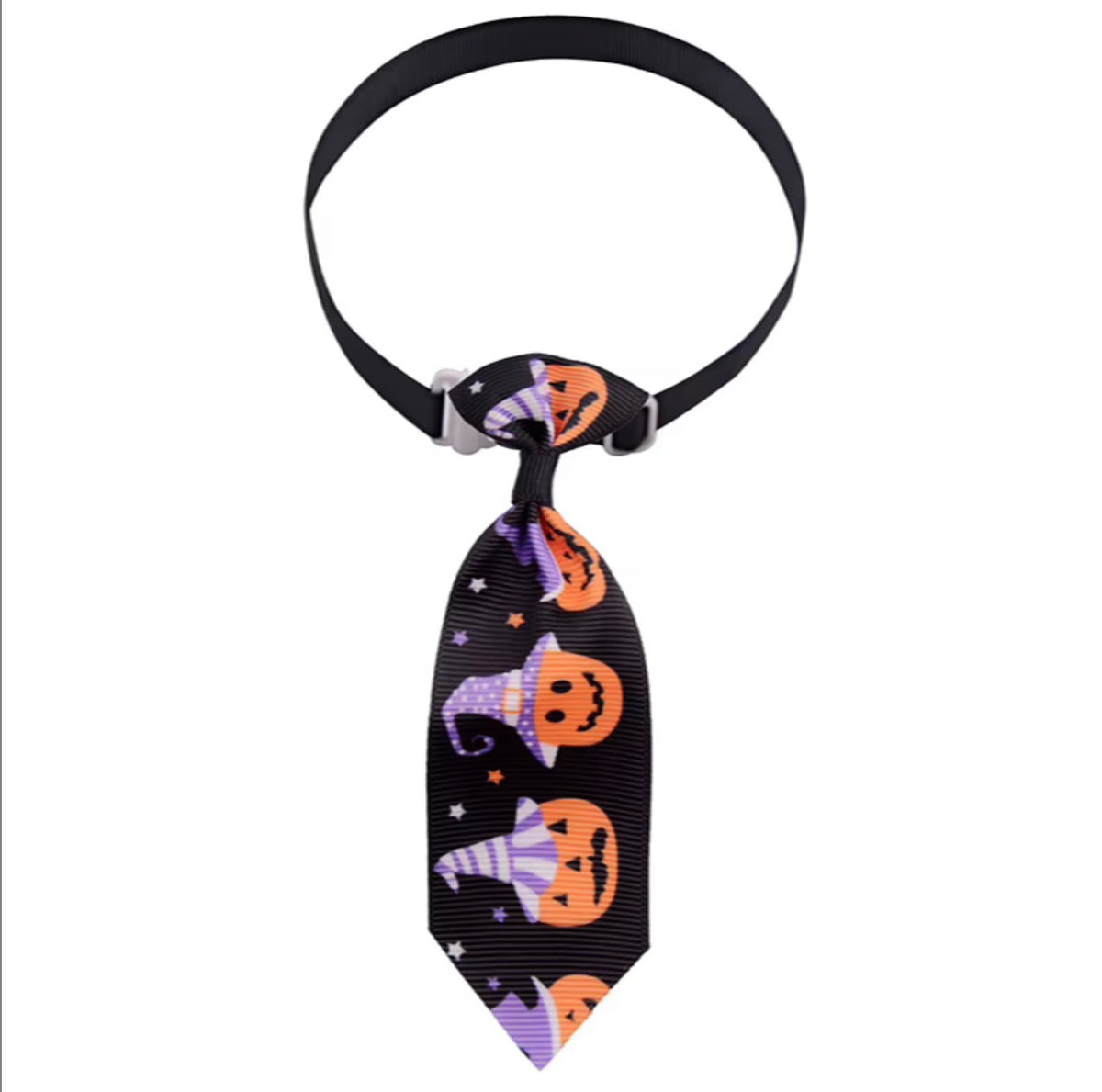 Halloween Ghost Print Dog Bow Tie Adjustable Neck